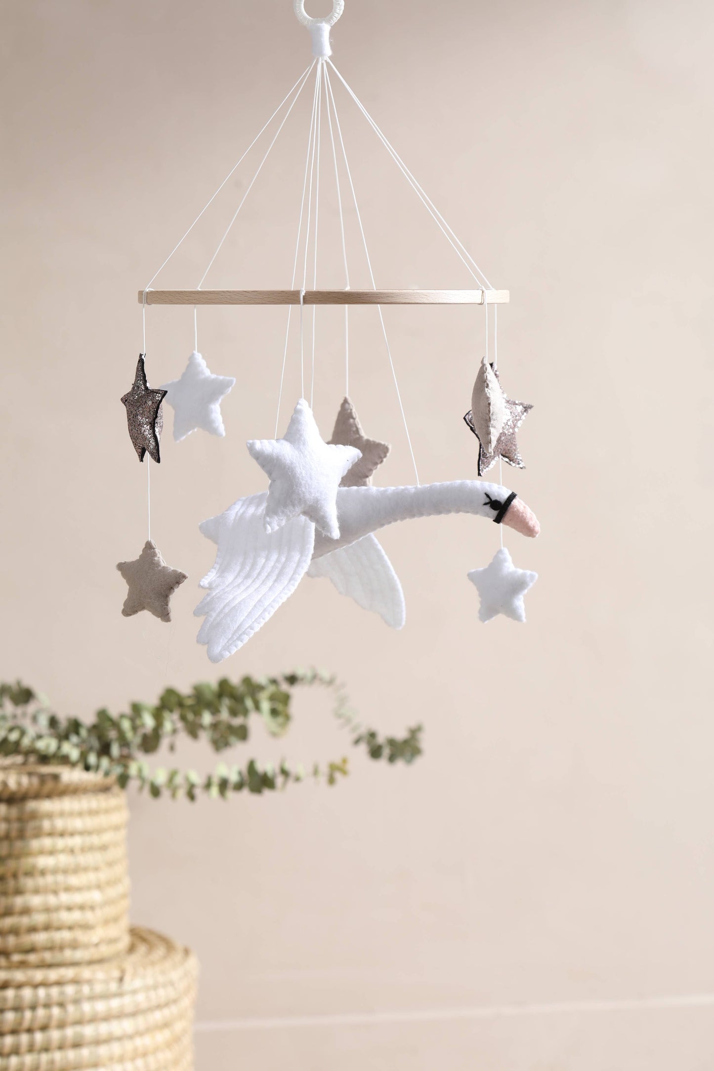 Schwan Babymobil, Vogel, Geschenk, Mädchen, hängend, neutral