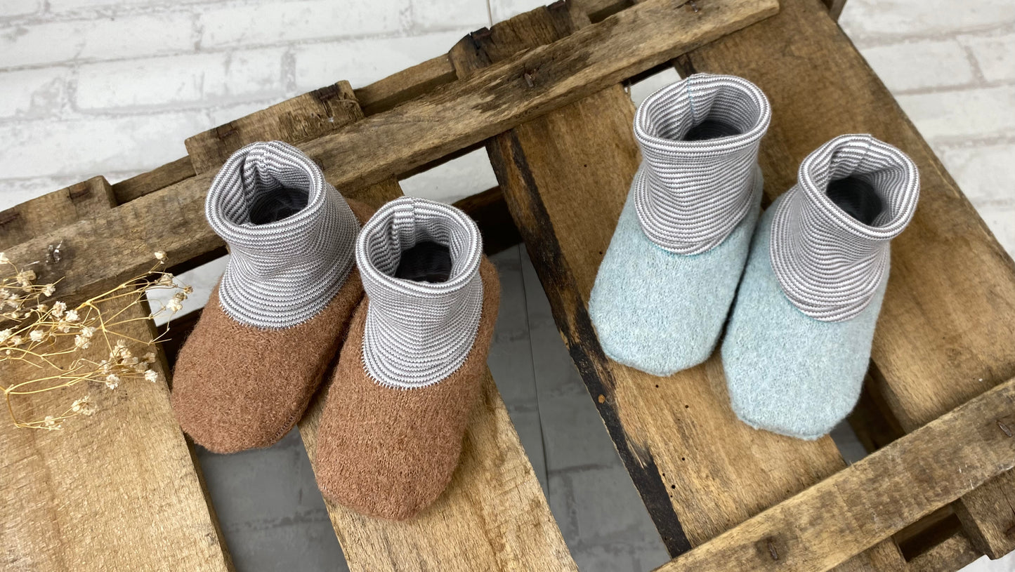 Babyschuhe aus Wollwalk