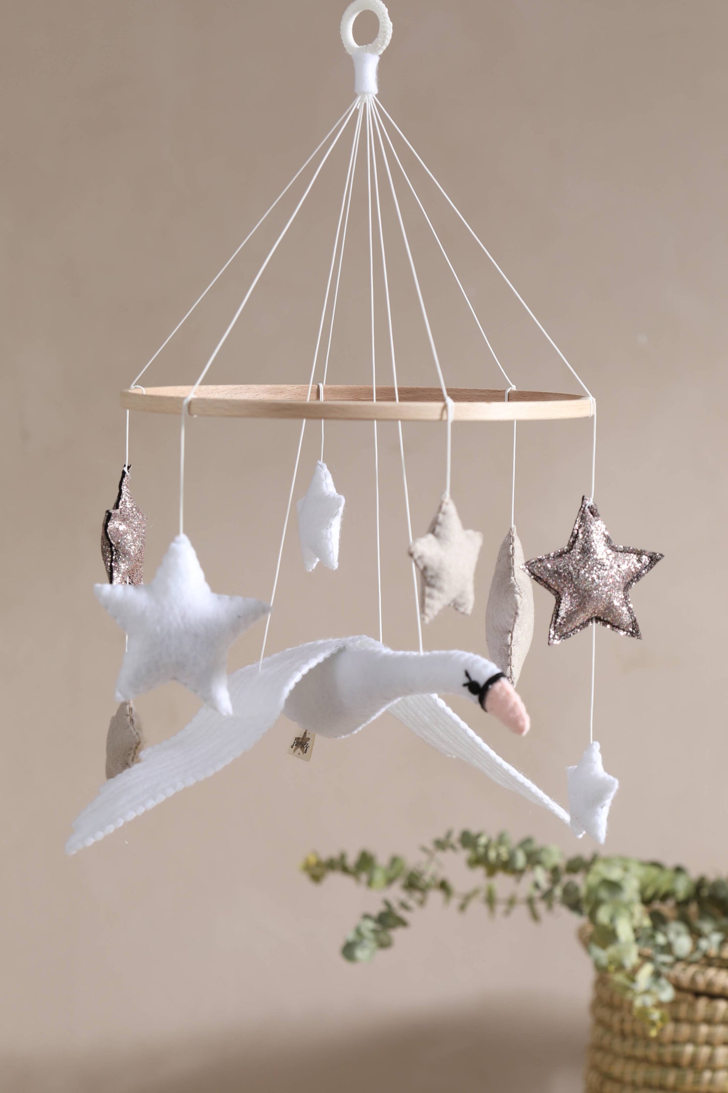 Schwan Babymobil, Vogel, Geschenk, Mädchen, hängend, neutral