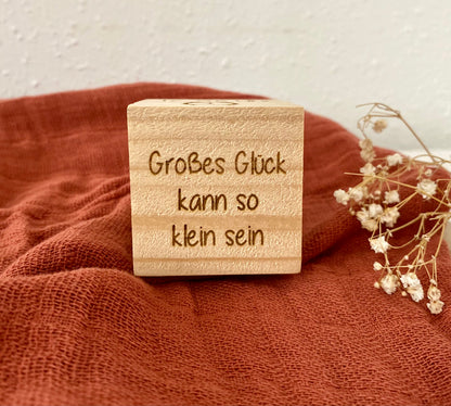 personalisierter Würfel - süßes Geschenk zur Geburt & Taufe